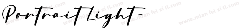 Portrait Light字体转换